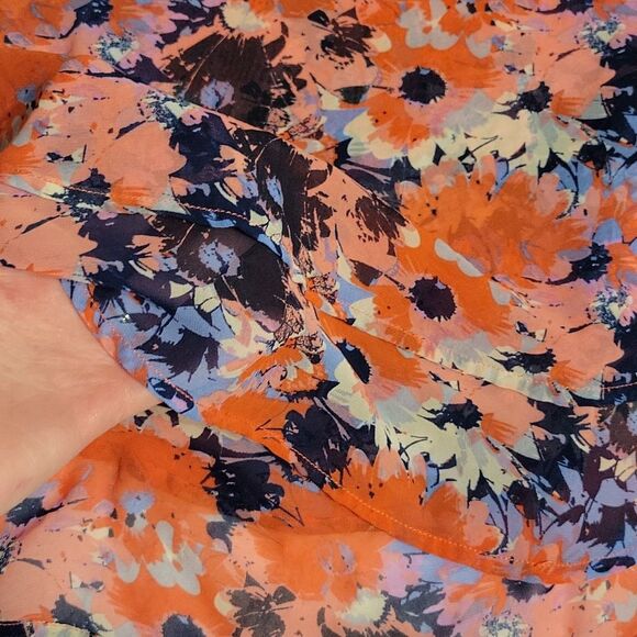 Collective Concepts Floral Chiffon Tank Top, Women's Small, Excellent Condition! - Picture 5 of 6